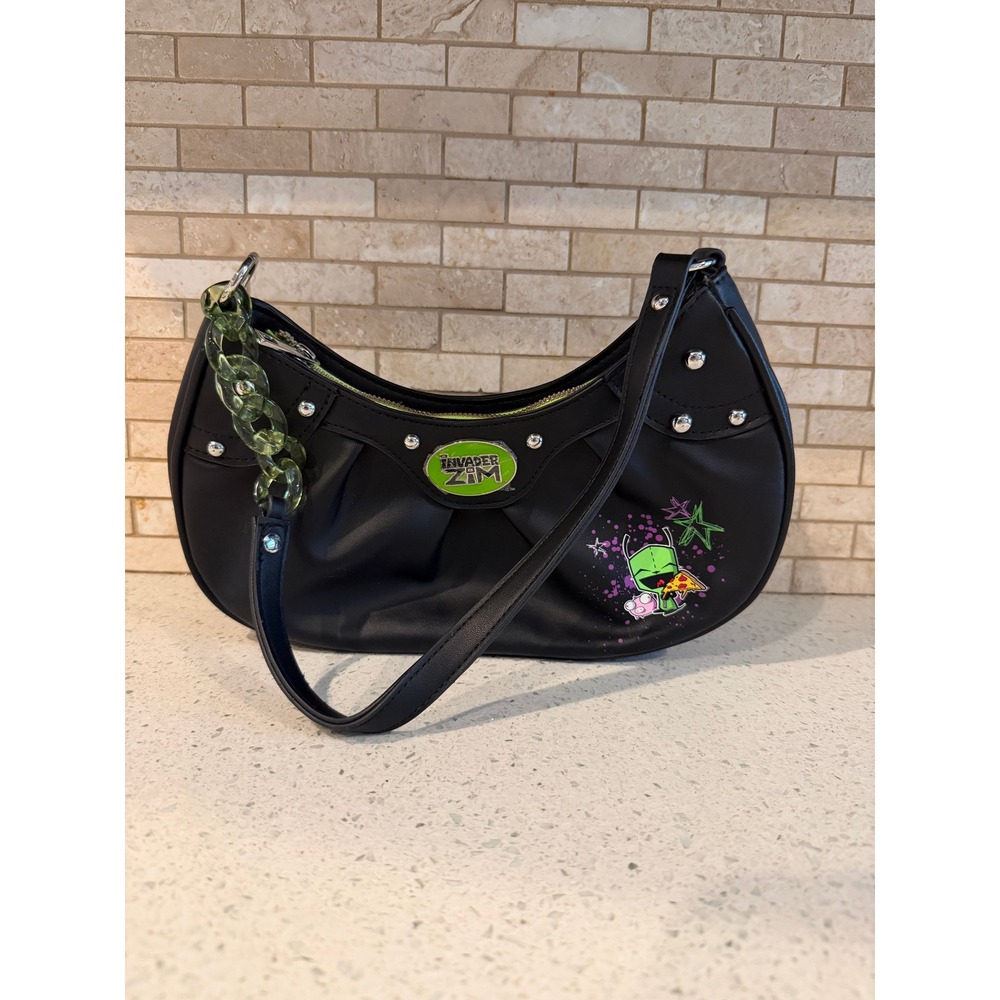 Invader Zim GIR Baguette Shoulder Bag Hot Topic Hobo Purse